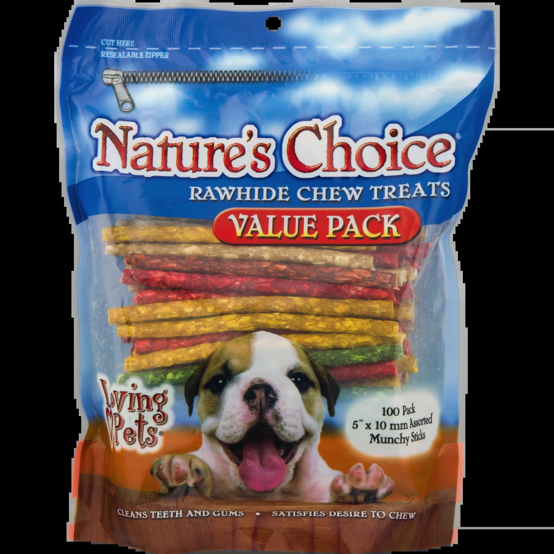 Loving Pets Rawhide Chew Treats for Dogs - Bulk 100 Pack for Endless Chewing Fun!