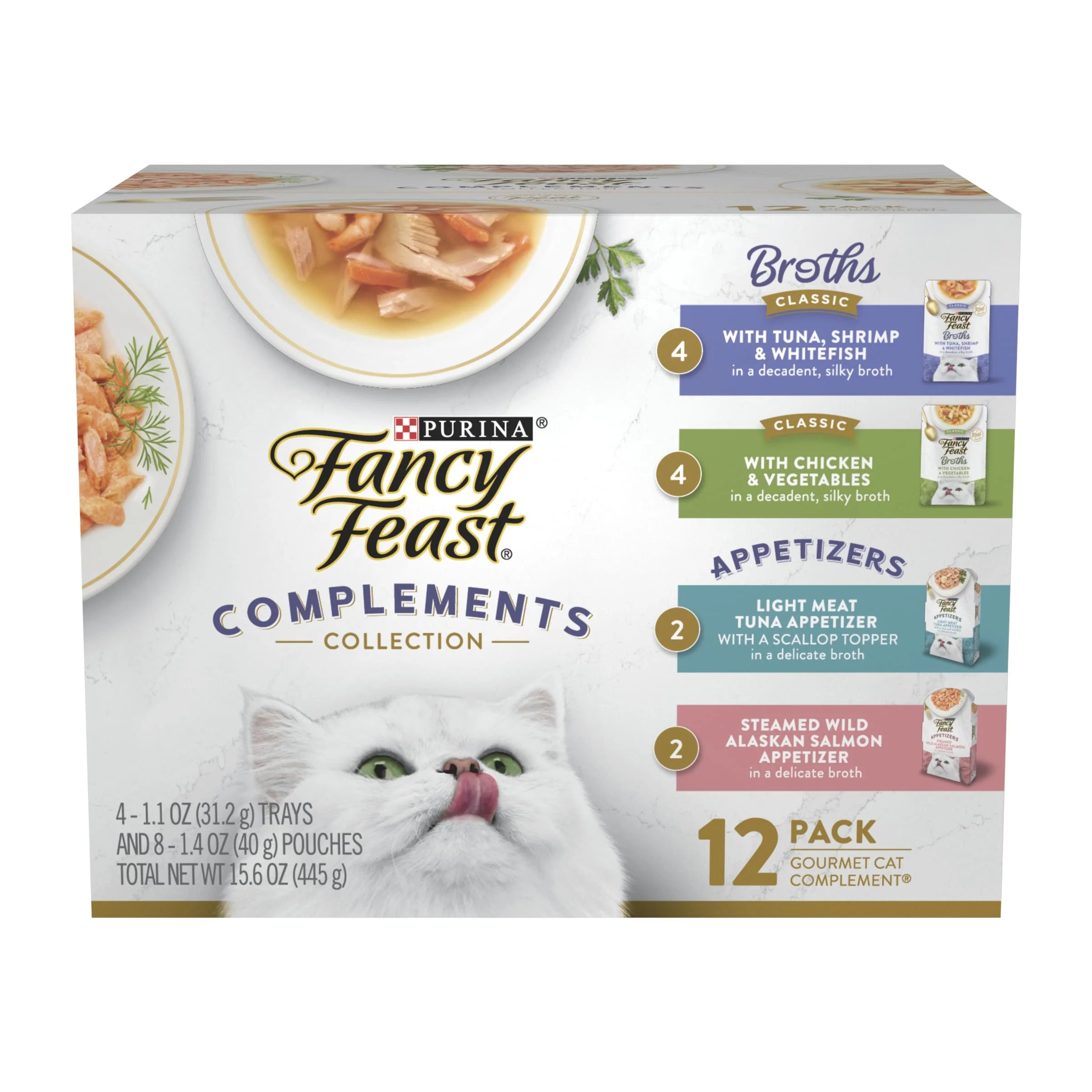 Purina Broths & Appetizers Kitten Food - 12 Pack of Delicious Wet Cat Food Treats!