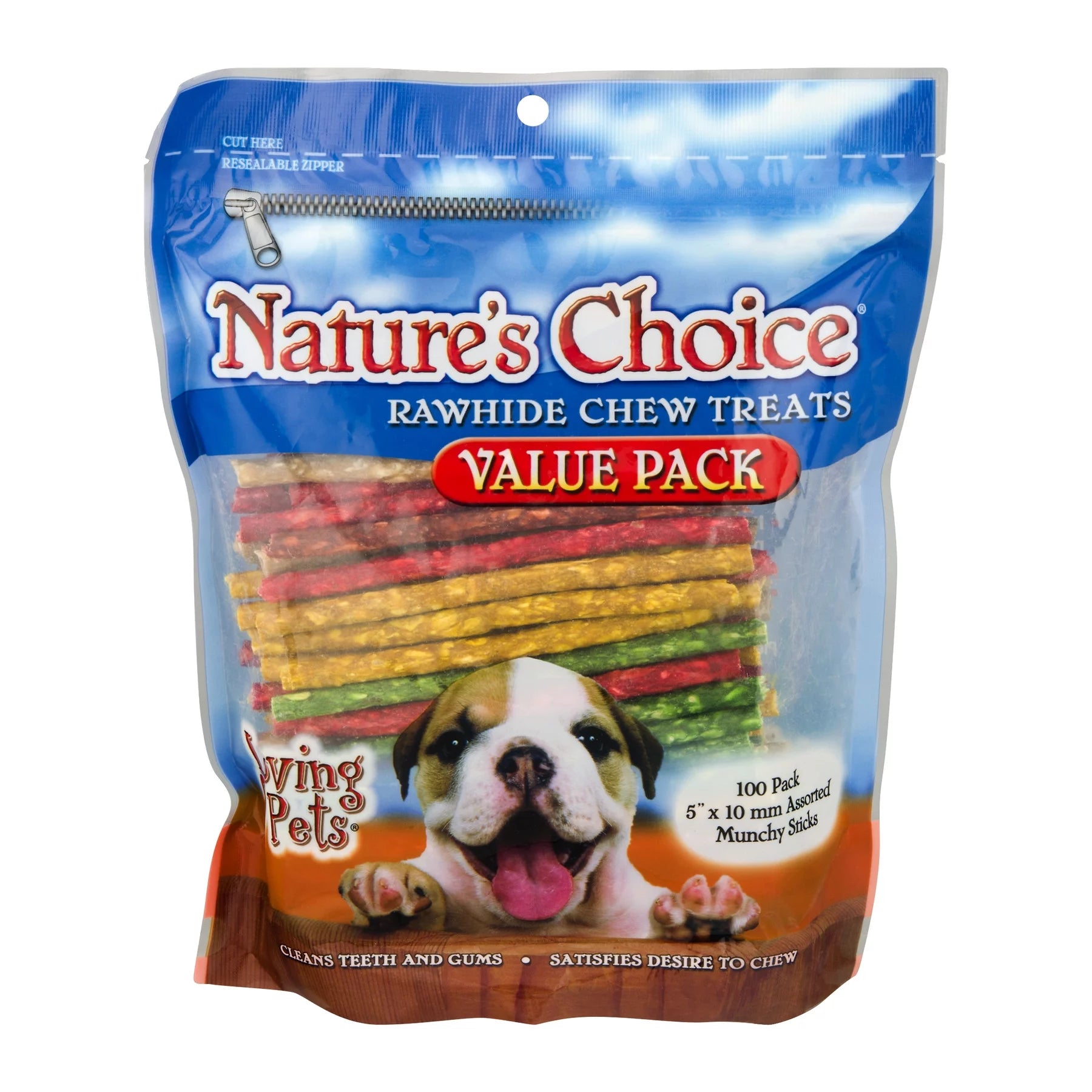 Loving Pets Rawhide Chew Treats for Dogs - Bulk 100 Pack for Endless Chewing Fun!