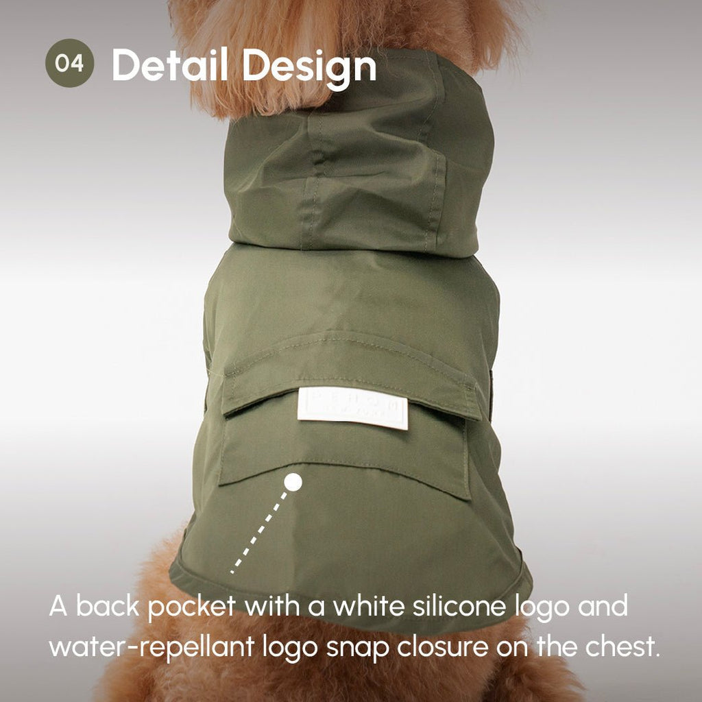 BOWERY RAINCOAT - GREEN - ThrivingPets