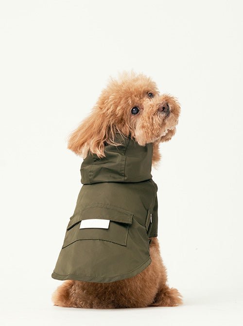 BOWERY RAINCOAT - GREEN - ThrivingPets