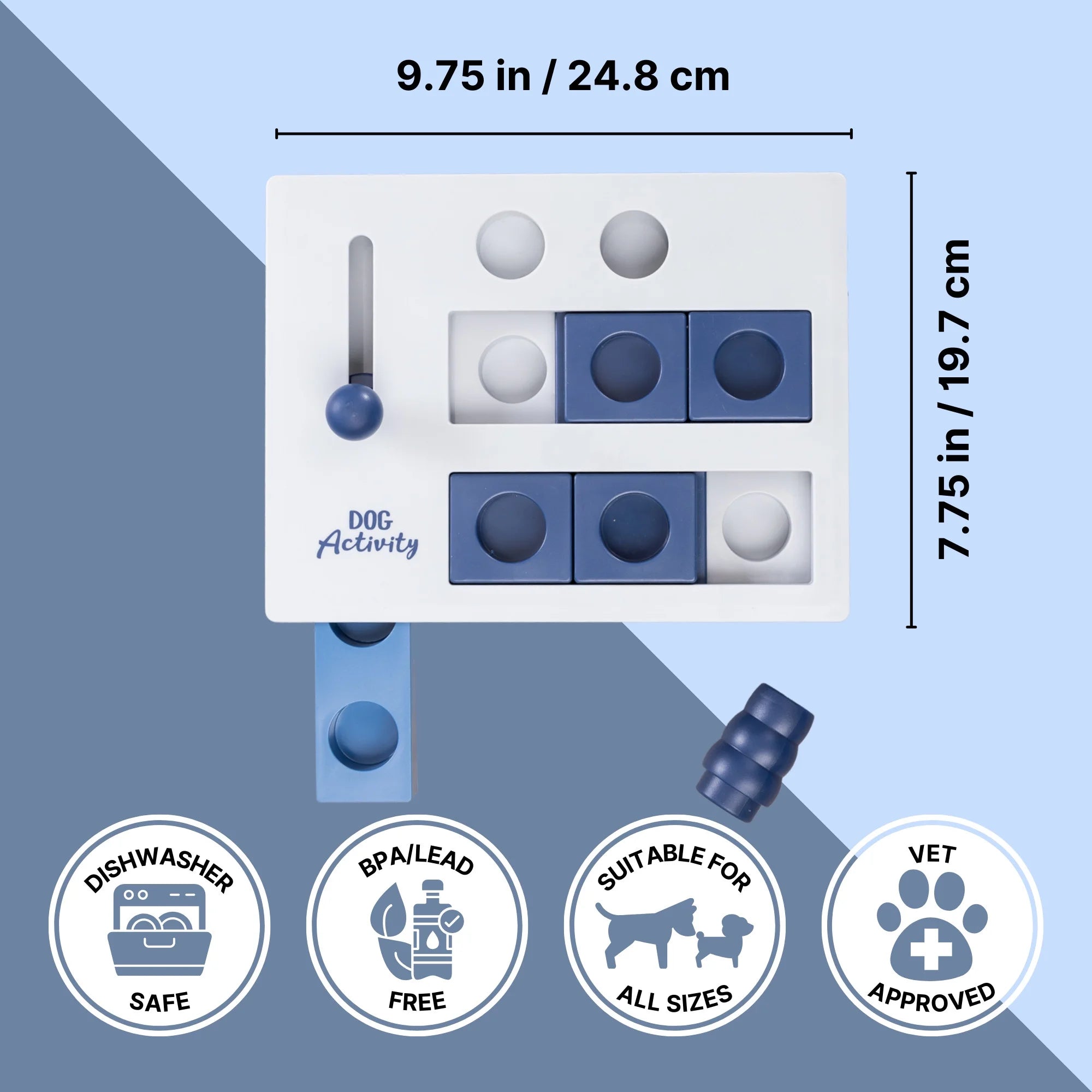 Interactive Dog Activity Puzzle Game - Level 2 Treat Dispenser for Fun & Engagement
