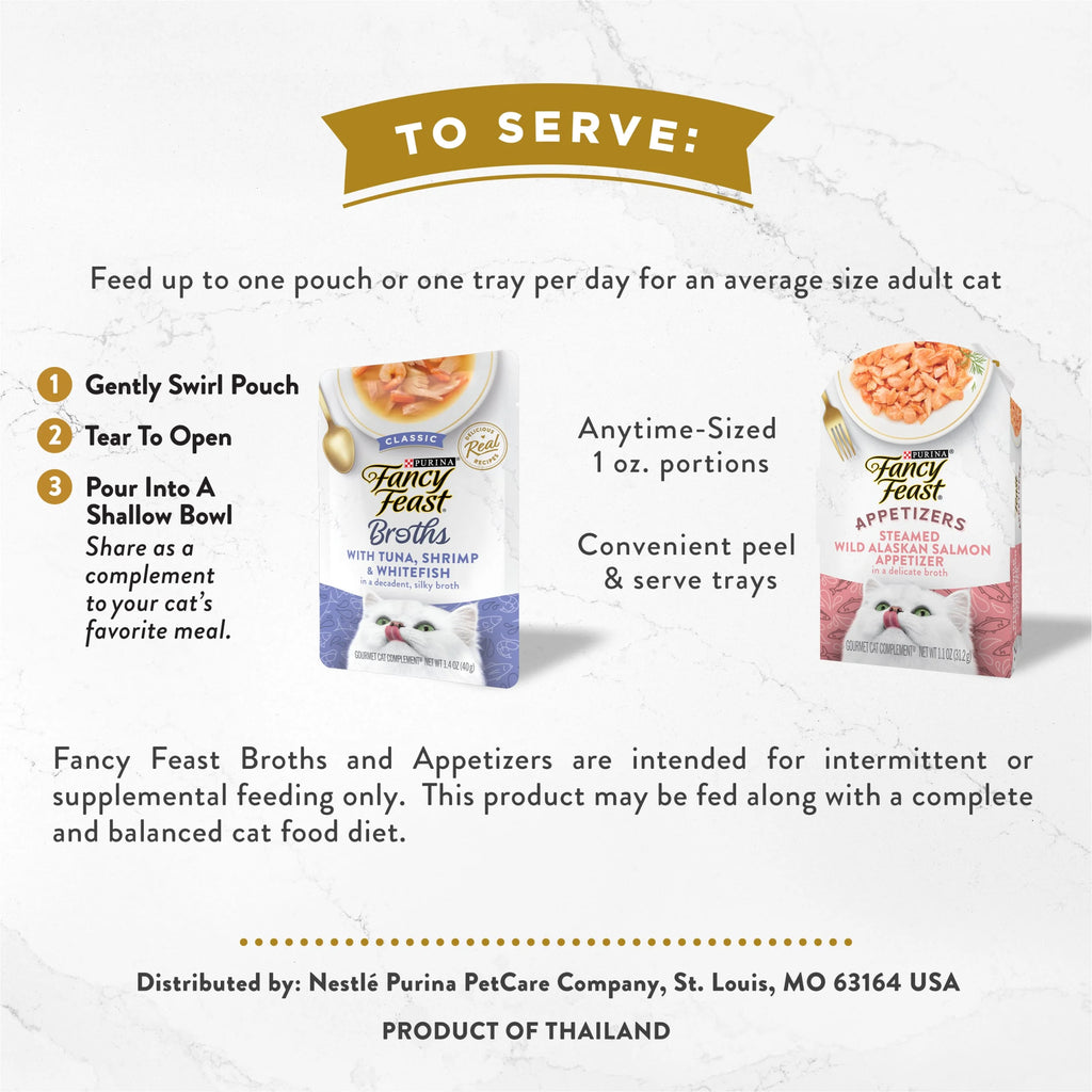 Purina Broths & Appetizers Kitten Food - 12 Pack of Delicious Wet Cat Food Treats!