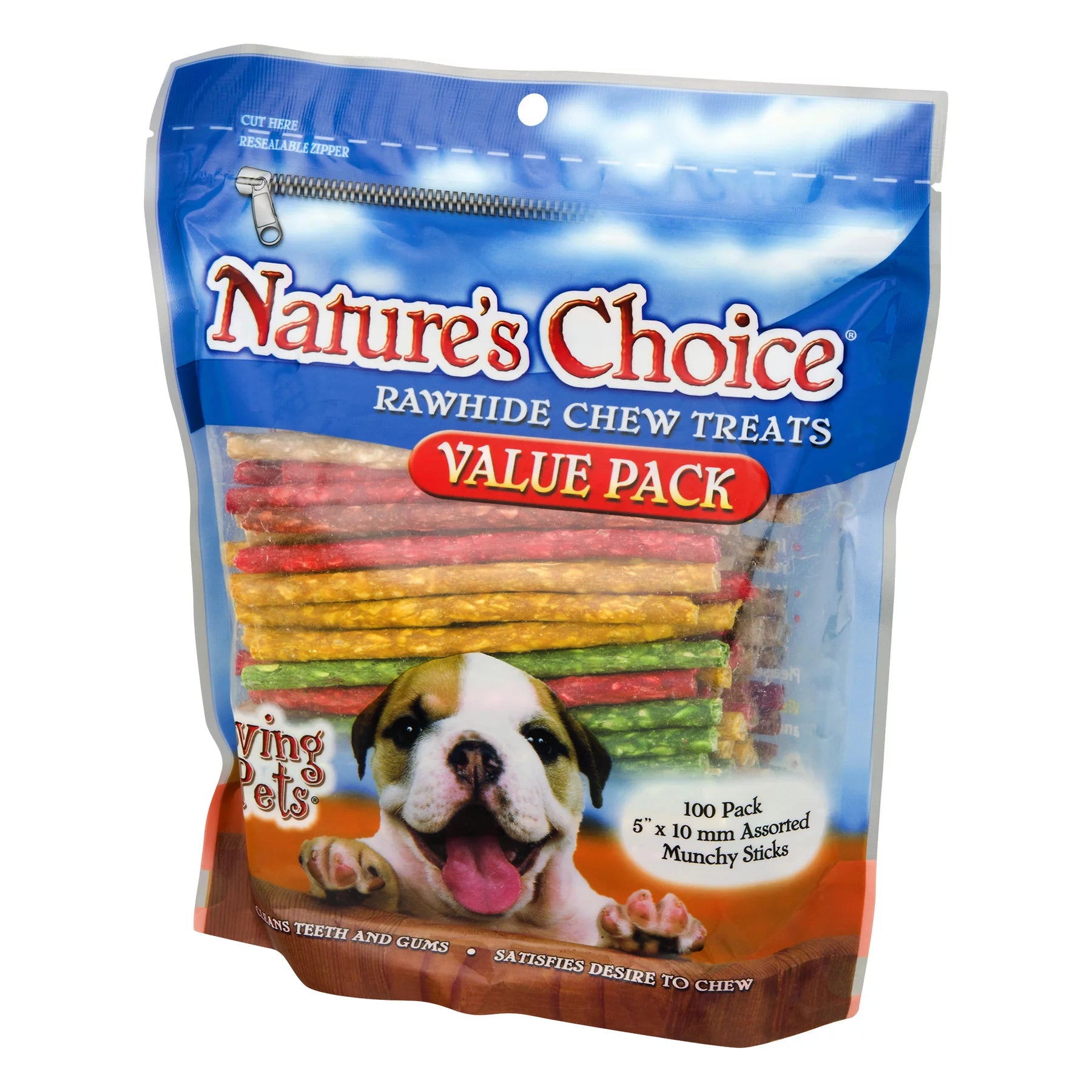 Loving Pets Rawhide Chew Treats for Dogs - Bulk 100 Pack for Endless Chewing Fun!